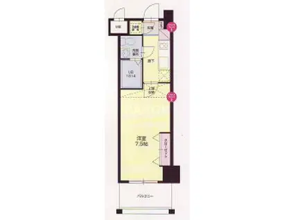 ORIENT 67BENEFIT21博多(1K/4階)の間取り写真