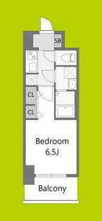 S-RESIDENCE堺ALTKLAS(1K/2階)の間取り写真