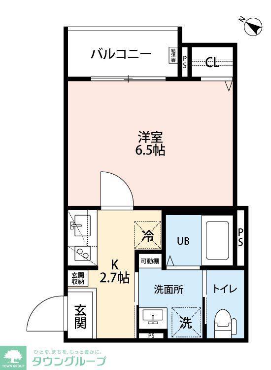 ROBOT HOME井尻Ⅲ(1K/3階)の間取り写真