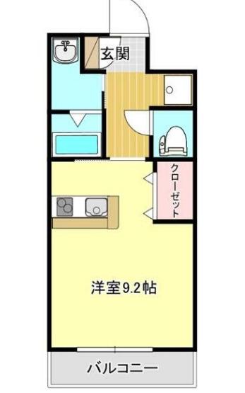 リファレンス大手町(ワンルーム/12階)の間取り写真