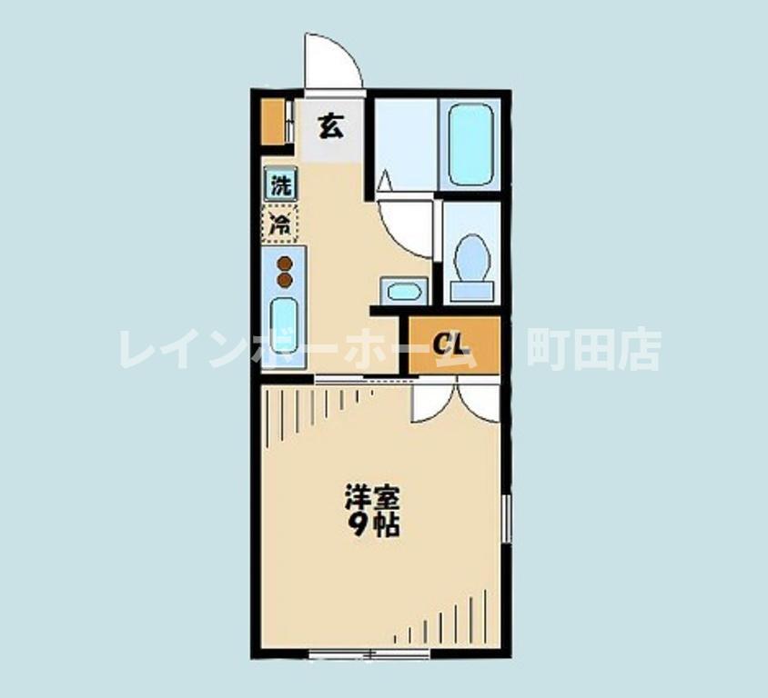 RISE(1K/1階)の間取り写真