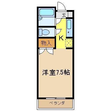 マ・メゾン21(1K/5階)の間取り写真