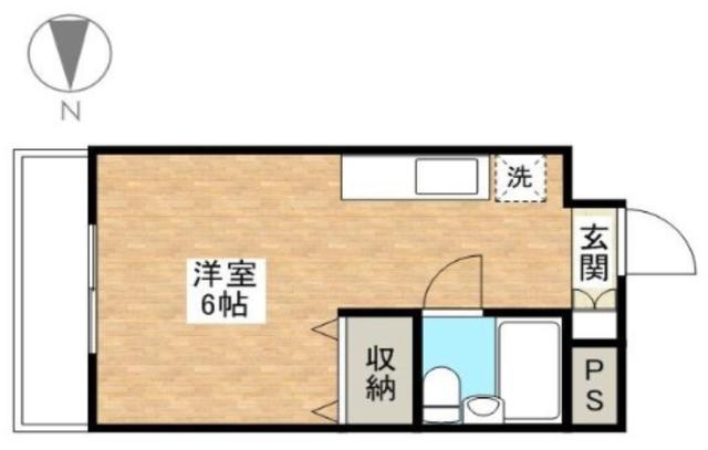 アドヴァンスカネコビル2(ワンルーム/1階)の間取り写真