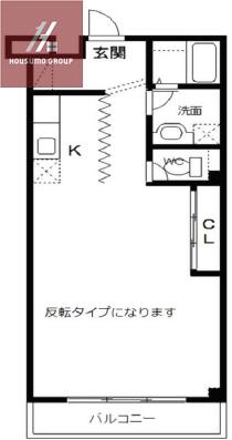 杉浦実業第3ビル(ワンルーム/4階)の間取り写真