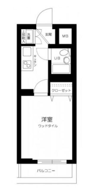ルーブル新宿西落合II(1K/3階)の間取り写真