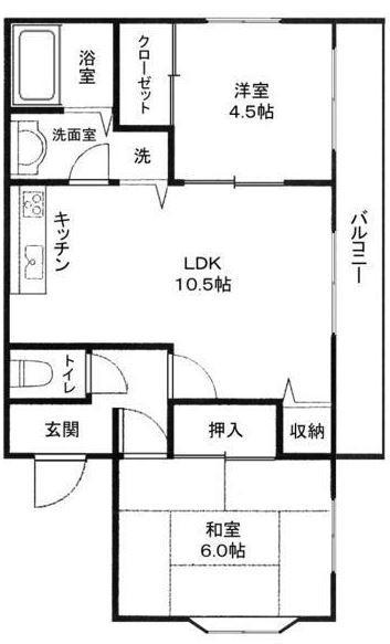 西巣鴨一丁目戸建(2LDK/3階)の間取り写真