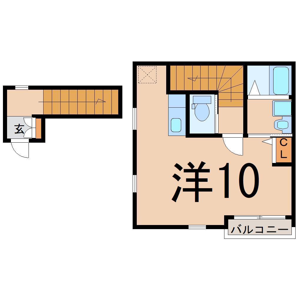 エリーゼ太田町(ワンルーム/2階)の間取り写真