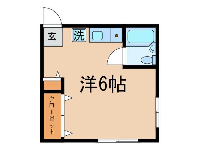 K-HOUSE(ワンルーム/3階)の間取り写真