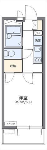 レオパレス上之園(1K/3階)の間取り写真