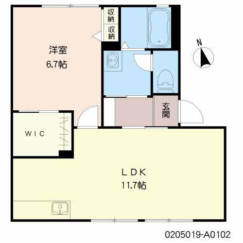 リモーネ(1LDK/1階)の間取り写真