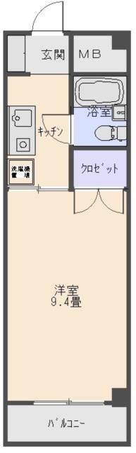101セントラルビル(1K/1階)の間取り写真