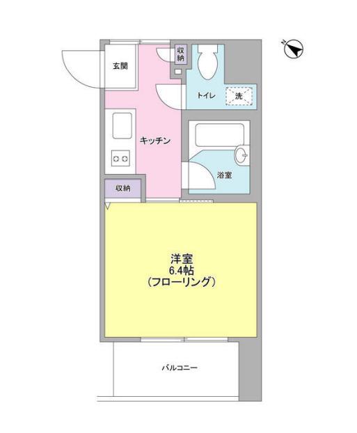 オーキッドプレイス(1K/5階)の間取り写真