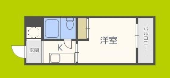 メゾンドソアレ(ワンルーム/5階)の間取り写真