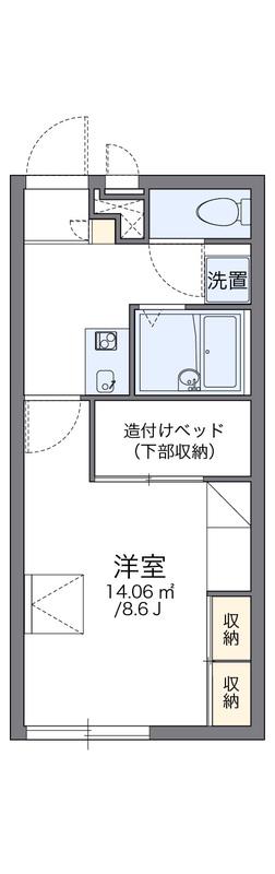 レオパレス桜宮(1K/1階)の間取り写真