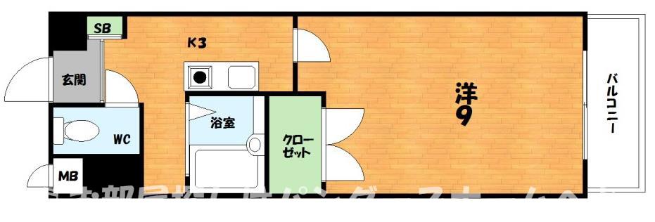 デイグラン香里園北(1K/1階)の間取り写真