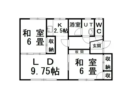佐藤ハイツ(2LDK/2階)の間取り写真