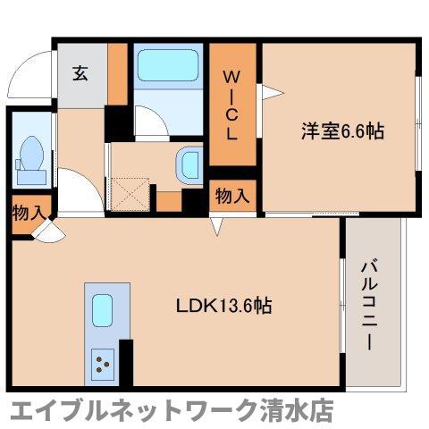 グレースフォレナ(1LDK/1階)の間取り写真