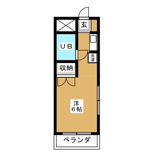 アイエムハイツ鬼高(ワンルーム/2階)の間取り写真