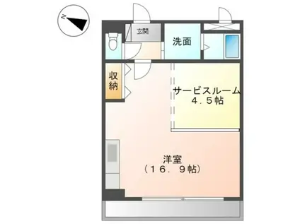 コンフォース21(ワンルーム/3階)の間取り写真
