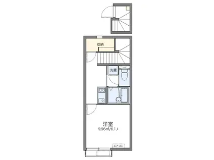 成城壱番館(1K/2階)の間取り写真