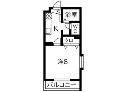JR御殿場線 大岡駅(静岡) 徒歩26分 3階建 築19年(1K/1階)の間取り写真