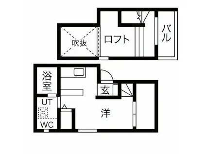 FLEUVE A(ワンルーム/1階)の間取り写真