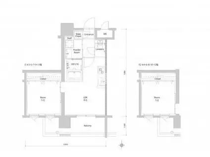 エンクレスト博多PARKSIDE(1LDK/4階)の間取り写真