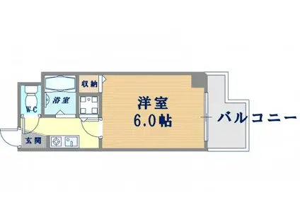 ロフティパーク(1K/5階)の間取り写真