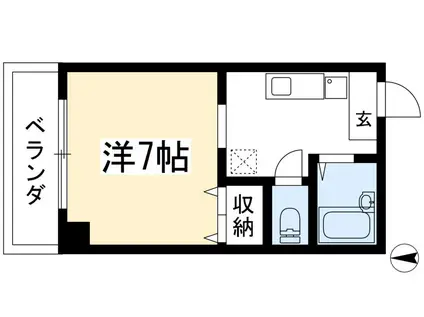 SUNS SON MINAKUCHI(1K/2階)の間取り写真