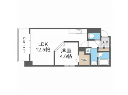 M.HILLS西本町(1LDK/10階)の間取り写真