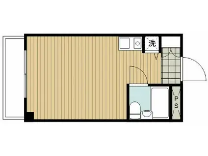 ウィンベルソロ中馬込第一(ワンルーム/4階)の間取り写真