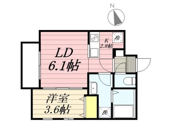 CHERIM西鉄久留米IV(1LDK/1階)の間取り写真