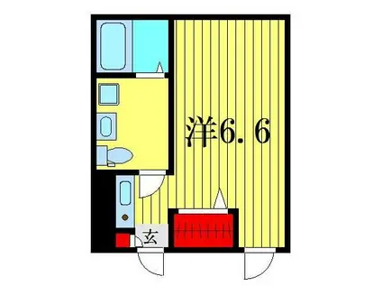 アイリス堀切(ワンルーム/2階)の間取り写真