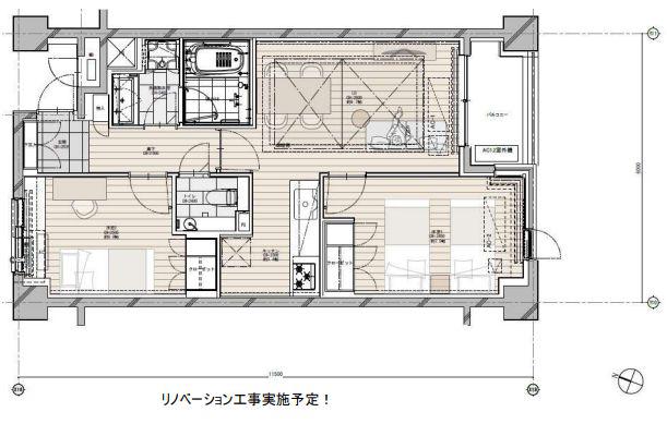 NK青山ホームズ(2LDK/5階)の間取り写真