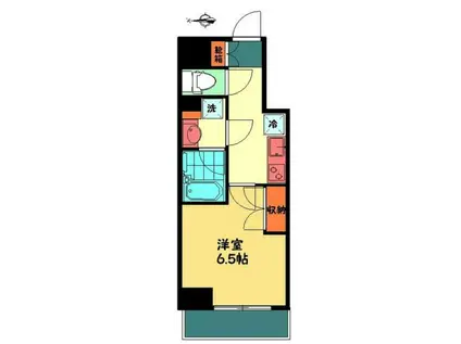 MALULANI南青山(1K/8階)の間取り写真