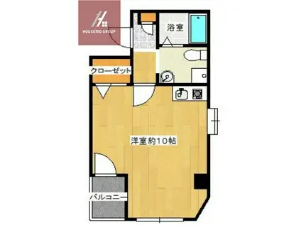 CUBE新今里(ワンルーム/2階)の間取り写真