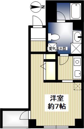 エンプレス上本町(1K/8階)の間取り写真