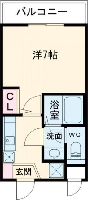 AILE神戸西(1K/1階)の間取り写真