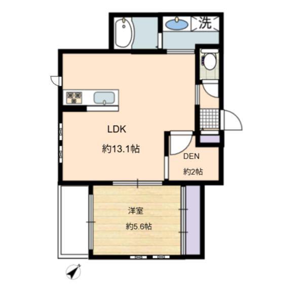 KEMS HOUSE(1SLDK/3階)の間取り写真