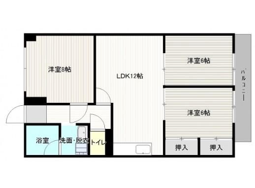 上東雲サンシャインビル(3LDK/2階)の間取り写真