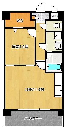 マ・メゾン金楽寺(1LDK/3階)の間取り写真
