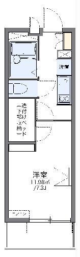 レオパレスSR311(1K/2階)の間取り写真