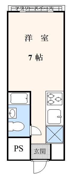 コートプリモ(ワンルーム/3階)の間取り写真