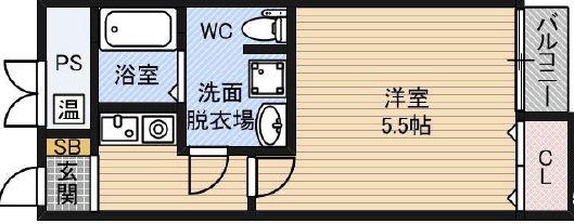 MY江之子島マンション(1K/7階)の間取り写真