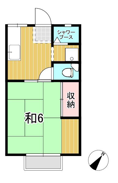 パナハイツアイコー(1K/1階)の間取り写真