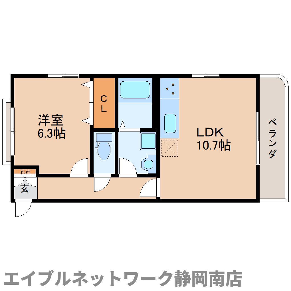 PRELUDE(1LDK/4階)の間取り写真