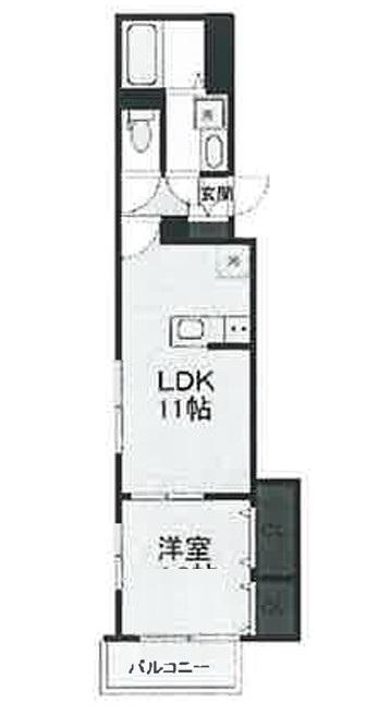 クリプトン(1LDK/1階)の間取り写真