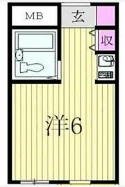 TOP・西八王子(ワンルーム/4階)の間取り写真