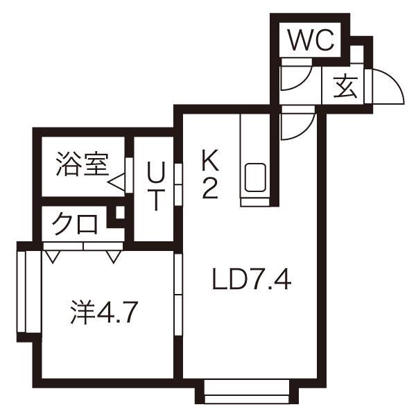 VIVACEII(1LDK/3階)の間取り写真
