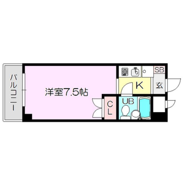 エクセレンス新大阪(1K/8階)の間取り写真